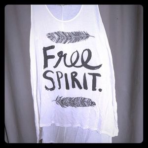 Free spirit tribal feather tank